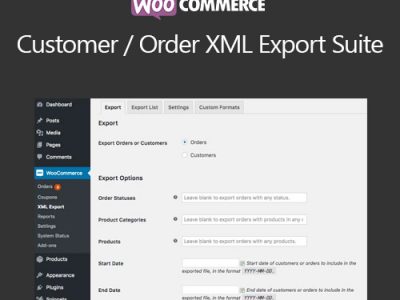 WooCommerce Customer/Order XML Export Suite