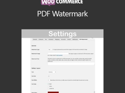 WooCommerce PDF Watermark