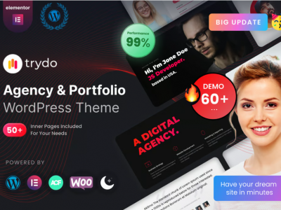 Trydo - Agency & Portfolio WordPress Theme