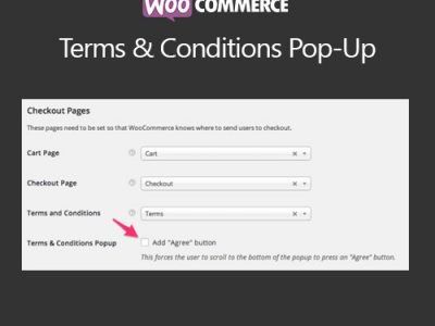 WooCommerce Terms and Conditions Popup