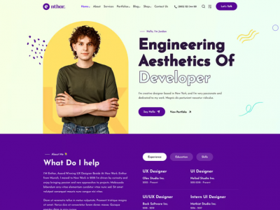 Enthor - Creative Portfolio WordPress Theme