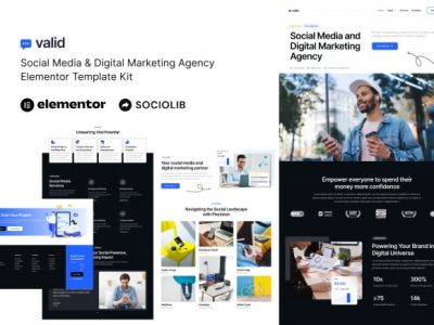 Valid - Social Media & Digital Marketing Agency Elementor Template Kit