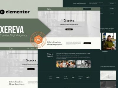 Xereva - Creative Digital Agency Elementor Template Kit