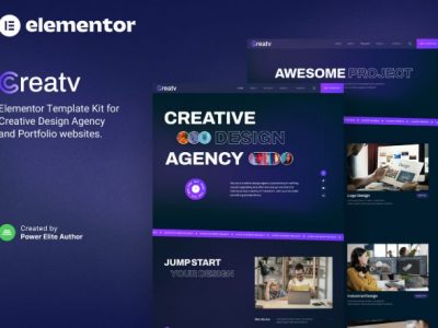 Creatv – Creative Design Agency Elementor Template Kit