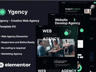 Ygency - Creative Web Agency Elementor Template Kit