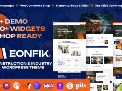 Eonfik - Construction & Industry WordPress Theme