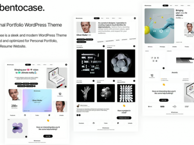 Bentocase - Personal Portfolio WordPress Theme