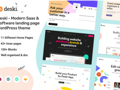 Deski - Modern Saas & Software WordPress Theme