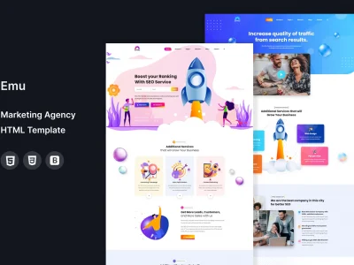Emu - Marketing Agency HTML Template