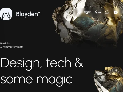 Blayden Personal Portfolio & Resume HTML Template