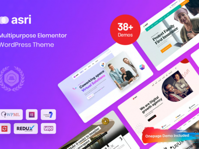 Asri - Multipurpose Elementor WordPress Theme