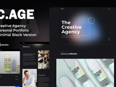 C.AGE - Creative Agency Personal Portfolio Elementor Template Kit
