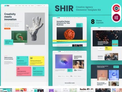 Shir - Creative Agency & Portfolio Elementor Template Kit