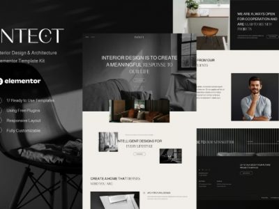 Intect - Interior Design & Architecture Elementor Template Kit