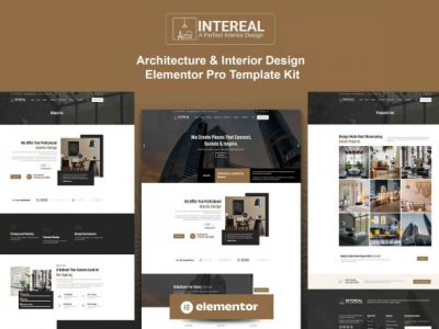 Intereal - Architecture & Interior Design Elementor Pro Template Kit