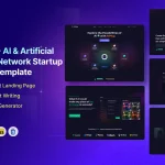 AI & Artificial Neural Network Startup Template