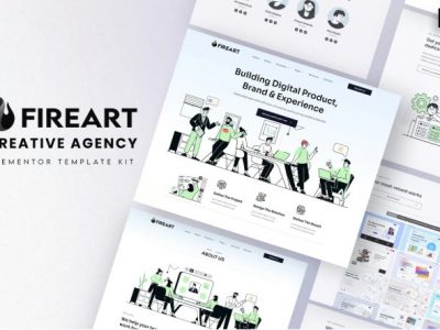 Fireart - Creative Agency Elementor Template Kit