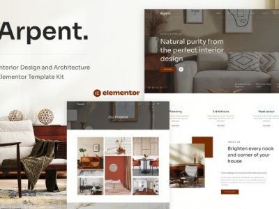 Arpent - Interior Design and Architecture Elementor Template Kit