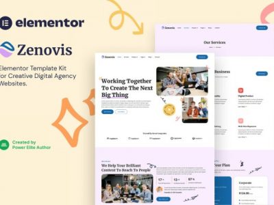Zenovis – Creative Digital Agency Elementor Template Kit