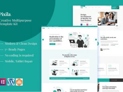 Pixila - Creative Multipurpose Elementor Template Kit