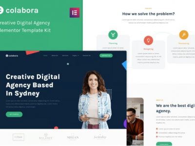 Colabora - Creative Digital Agency Elementor Template Kit