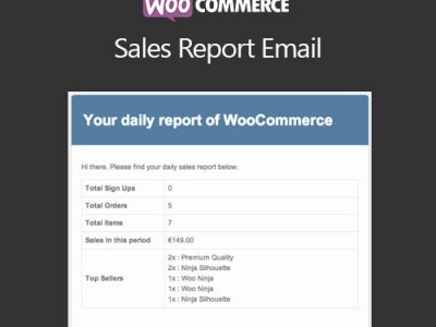 WooCommerce Sales Report Email