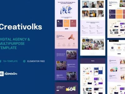 Creativolks - Creative & Business Agency Elementor Template Kit