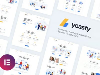 Yeasty | Marketing Agency & Advertising Service Elementor Template Kit
