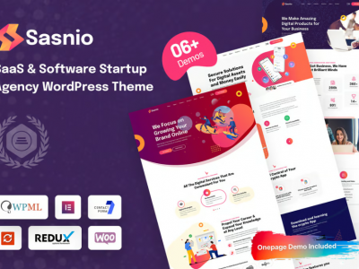 Sasnio - SaaS & Software Startup Agency WordPress