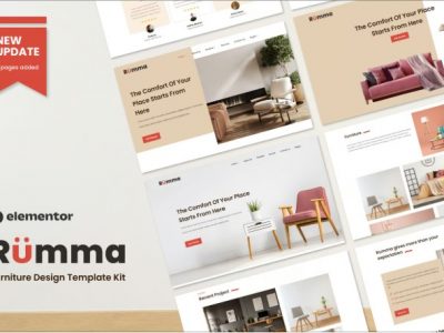 Rumma - Furniture Interior Elementor Template Kit