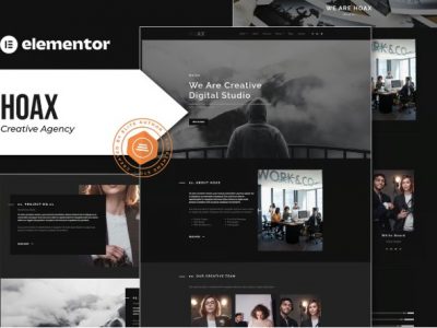 Hoax - Creative Agency Elementor Template Kit