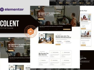 Colent - Online Course Elementor Template Kit