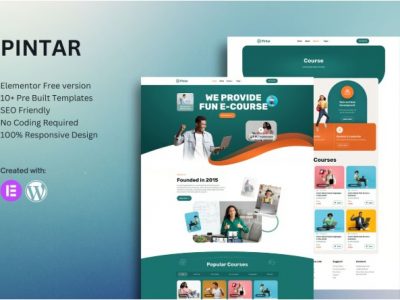 Pintar - Online Courses Elementor Template Kit