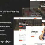 Wanzor - Pet Care & Pet Shop Elementor Pro Template Kit