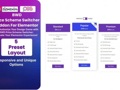 Pricing Scheme Switcher Addon For Elementor