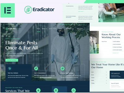Eradicator - Pest Control Services Elementor Pro Template Kit