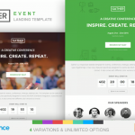 Unbounce Event Landing Page Template - Gather