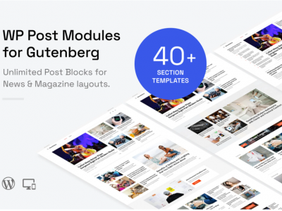 WP Post Modules for News & Magazine (Gutenberg)