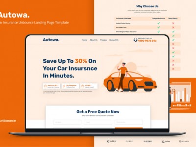 Autowa — Car Insurance Unbounce Landing Page