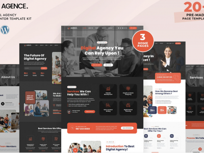 Agence - Digital Agency Elementor Pro Template Kit