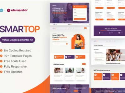 Smartop - Virtual Course Elementor Pro Template Kit