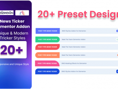 News Ticker Addon For Elementor