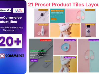 WooCommerce Product Tiles Addon For Elementor