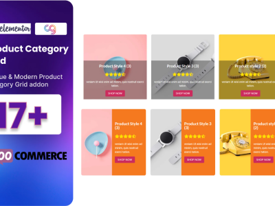 WooCommerce Product Category Grid Elementor Addon