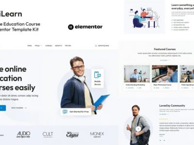 iLearn - Online Education Course Elementor Template Kit
