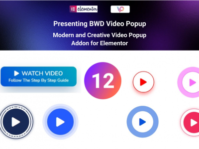Video Popup addon for elementor