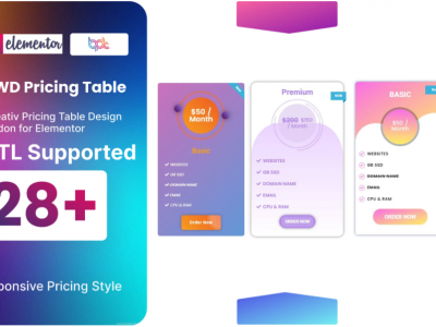 Pricing Table addon for elementor