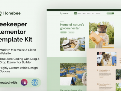 Honebee - Beekeeper Elementor Template Kit