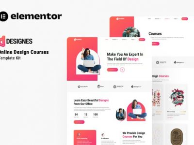 Designes - Online Design Course Elementor Template Kit