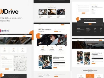 Udrive - Driving School Elementor Template Kit